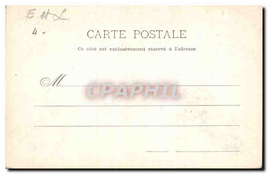 CPA Chartres Portail sur de la Cathedrale  — Verso