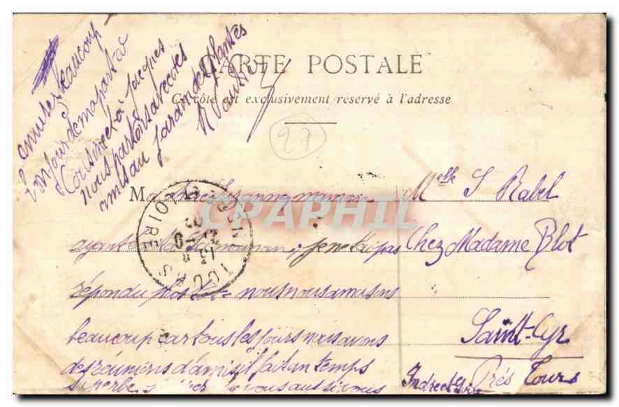 CPA Gisors Eglise Portail Nord Vantaux  — Rückseite