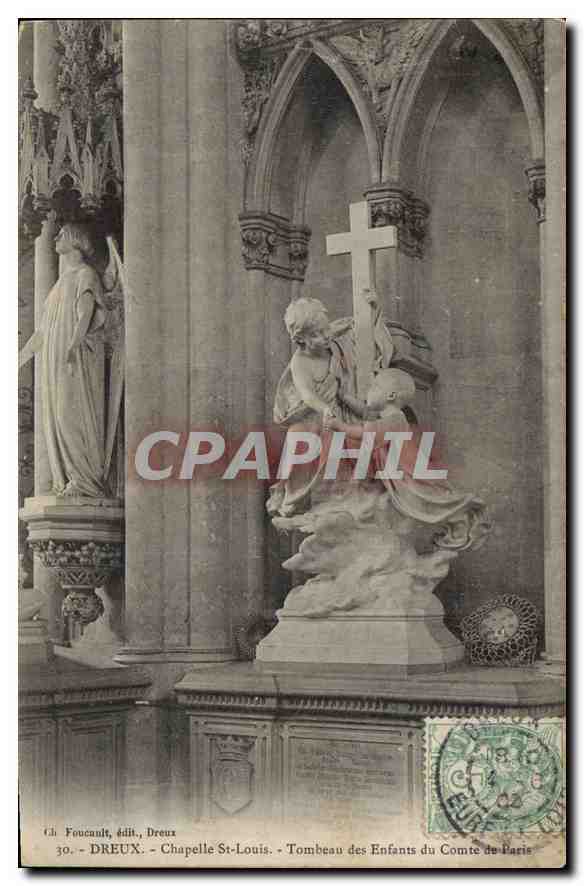 Chapelle St-Louis - Tombeau des Enfants du Comte de Paris — Ch. Foucault, édit., Dreux