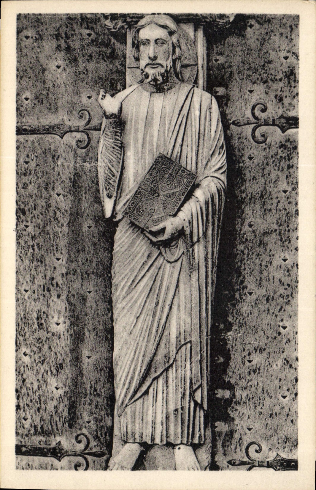 CPA Cathedrale de Chartres Christ Enseignant Portail Sud 