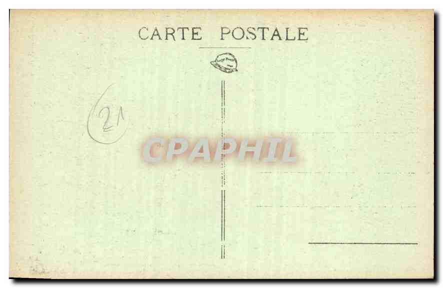 CPA Gargouilles de Notre Dame Dijon  — Verso