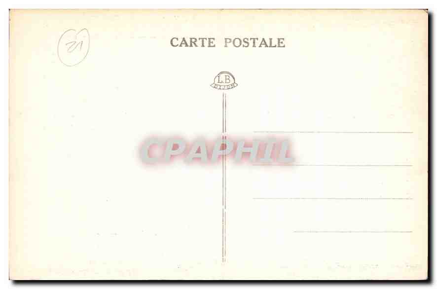 CPA Gargouilles de Notre Dame Dijon  — Rückseite