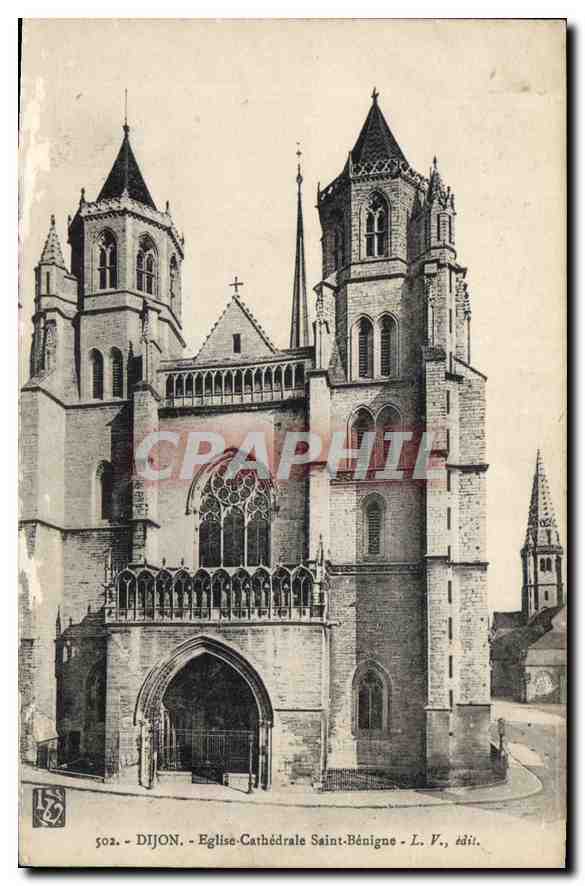 CPA Dijon Eglise Cathedrale Saint Benigne 