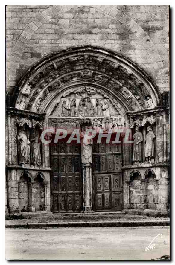 CPA Saint Thibault Cote d'Or Le portail de l'Eglise 