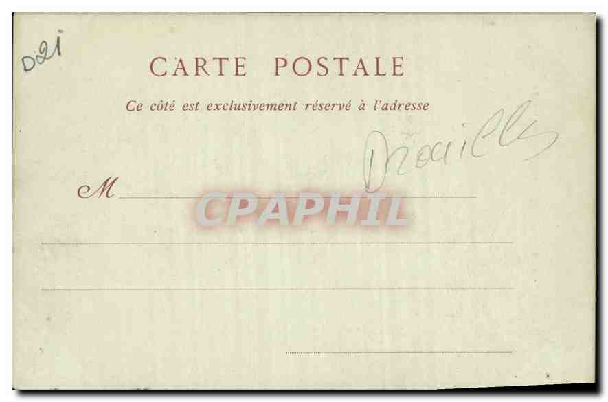 CPA Dijon Porte Louis XV Ecole St Francois de Sales  — Rückseite