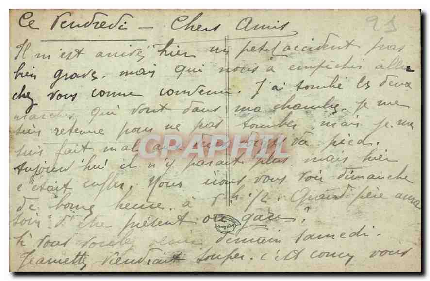 CPA Dijon Fontaine Jeunesses  — Rückseite
