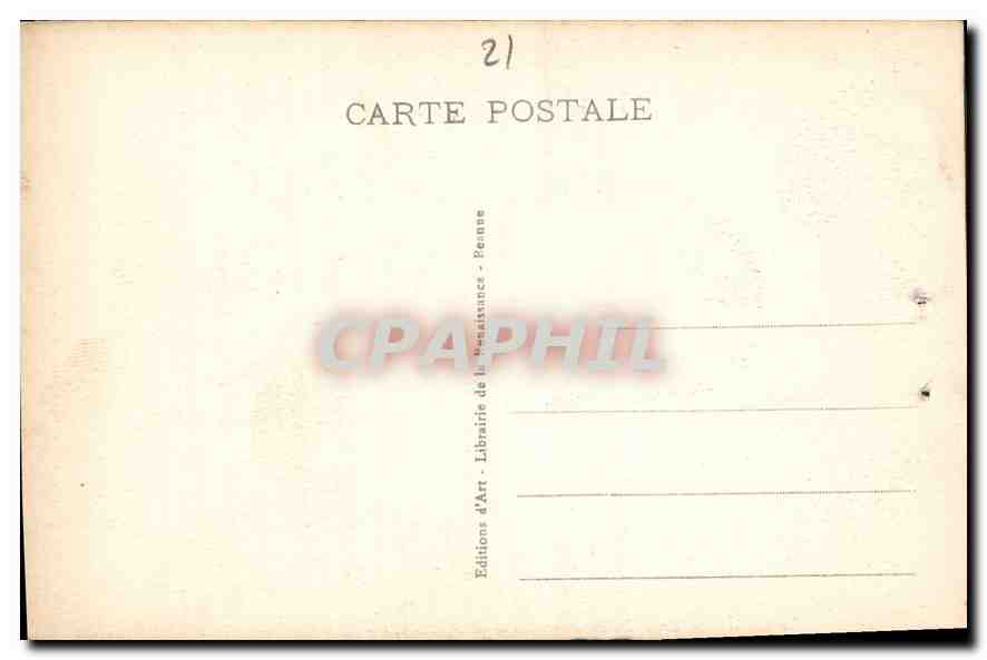 CPA Beaune Hotel de la Rochepot Cour de la Librairie de la Renaissance  — Rückseite