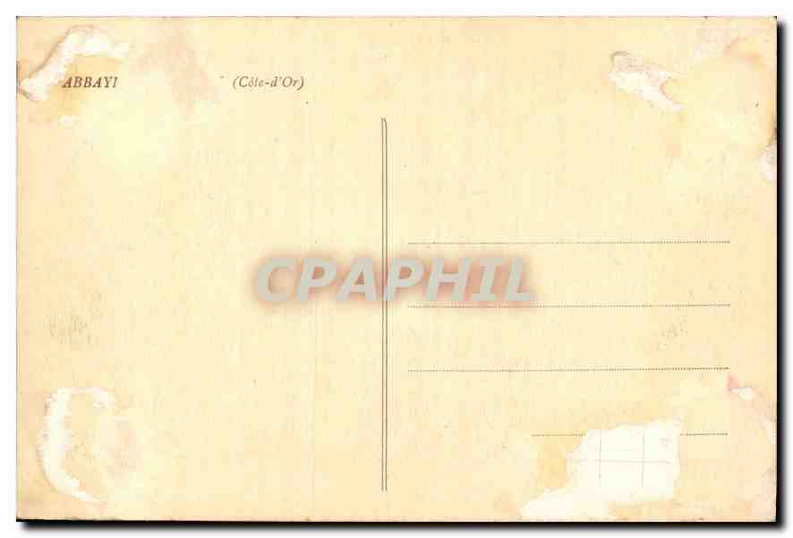 CPA Abbaye de Citeaux Cote d'Or Vue generale  — Rückseite