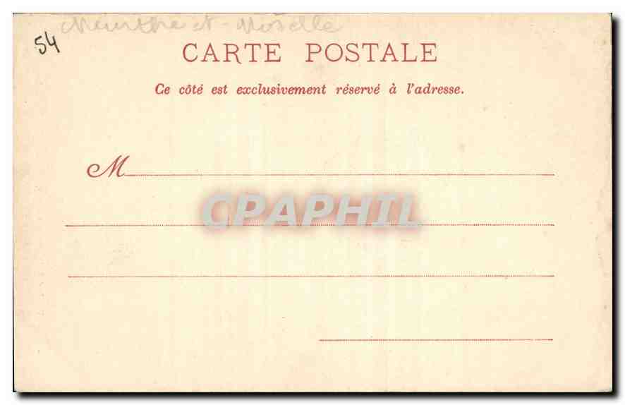 CPA Nancy Palais Ducal Galerie du rez de chaussee  — Rückseite
