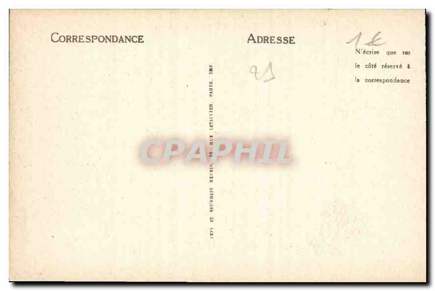 CPA Dijon Place Darcy et la Porte Guillaume  — Rückseite