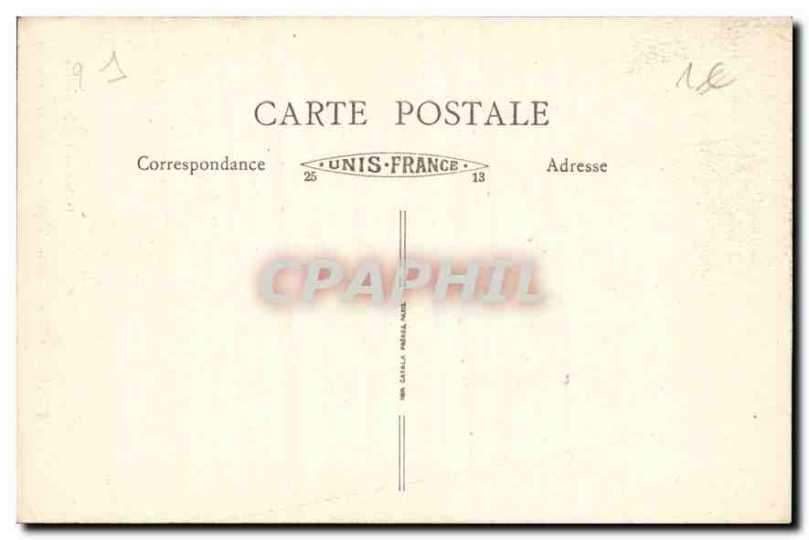 CPA Flavigny Cote d'Or L'Eglise Vue interieure  — Rückseite