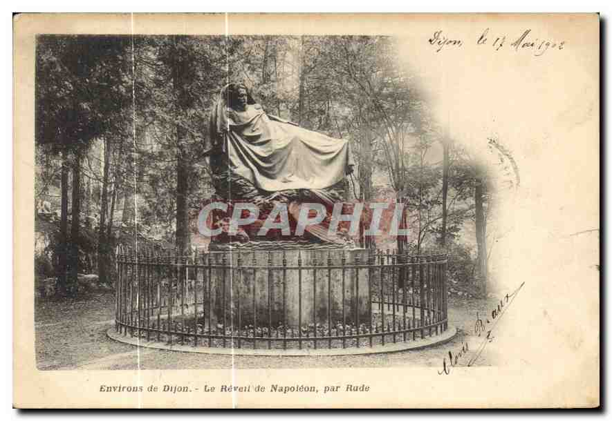 CPA Environs de Dijon Le Revail de Napoleon par Rude 