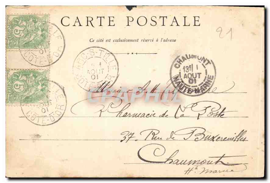 CPA Dijon Musee Salle des Gardes  — Verso