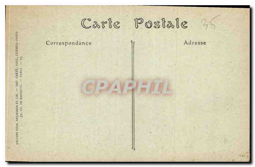 CPA Rennes Eglise Saint Sauveur Vitrail du portail  — Rückseite