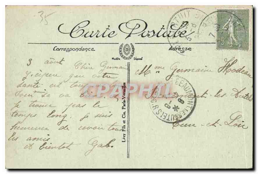 Dinard — La Rade un Jour de Tempête — L.I. — Rückseite