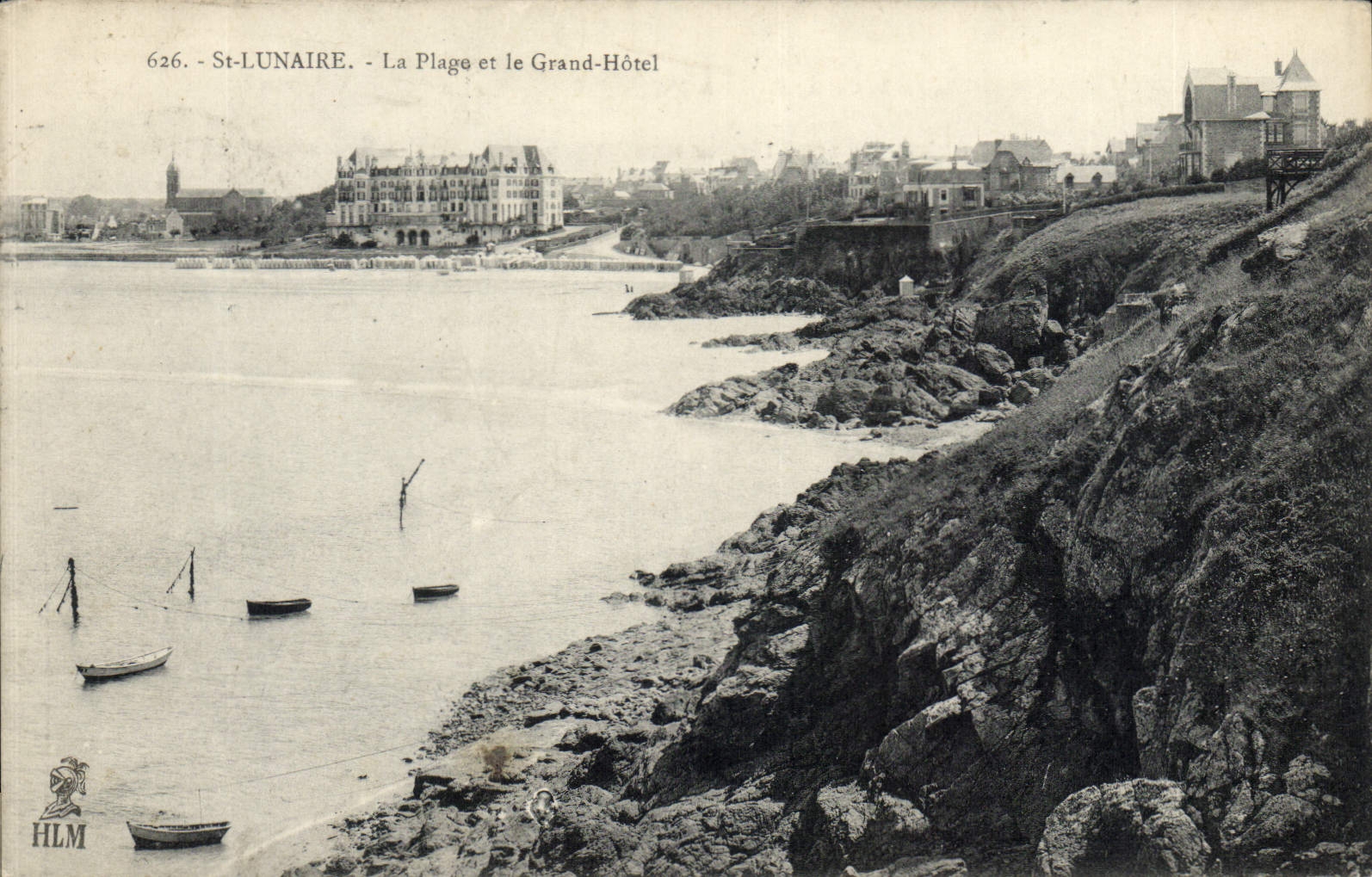 CPA St Lunaire La Plage et le Grand Hotel 