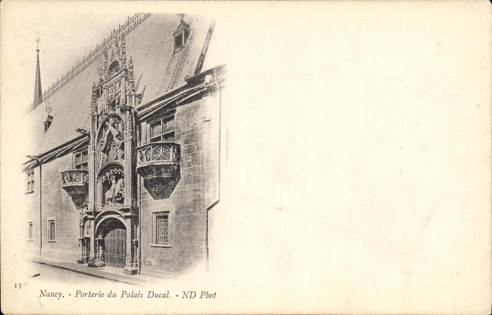 Nancy — Porterie du Palais Ducal — ND Phot