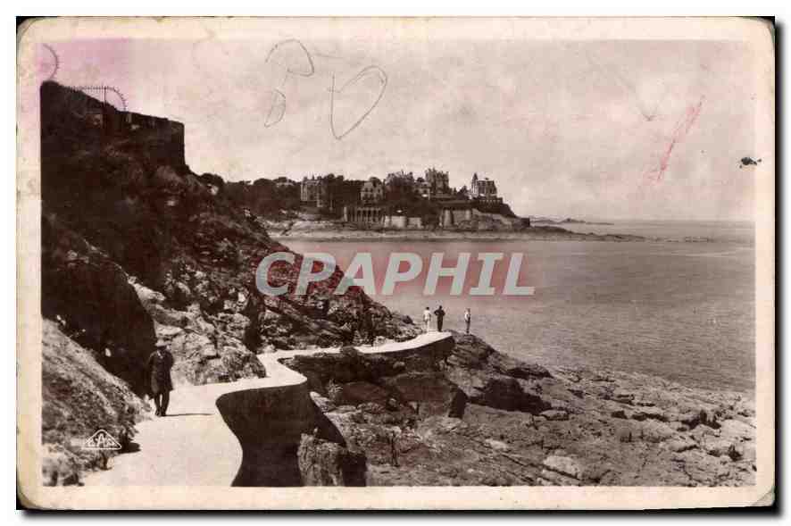 Dinard - Promenade du Moulinet — Vue sur la Malouine — Réal Photo C. A. P. Strasbourg