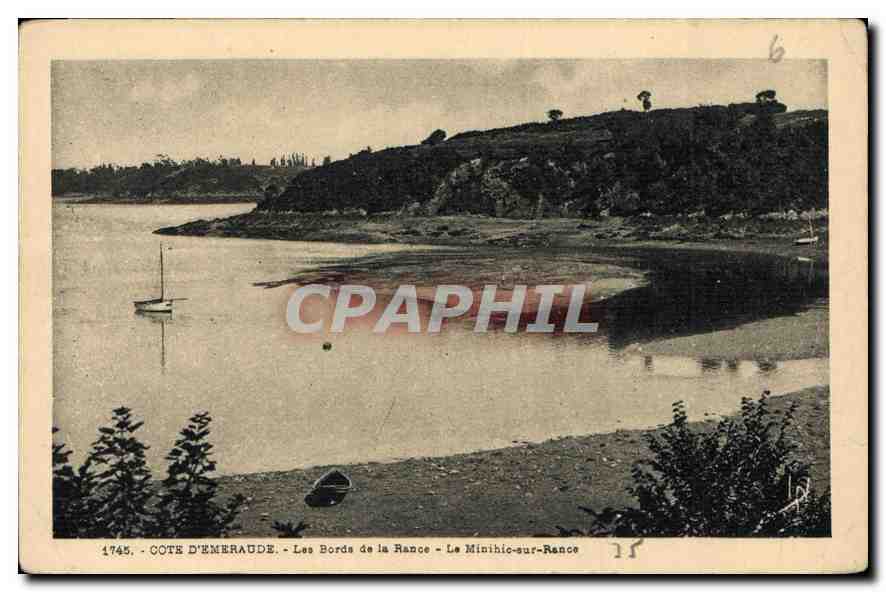 Les Bords de la Rance - Le Minihic-sur-Rance — Côte d'Émeraude, 1745, éditée par Laurent-Nel, Rennes