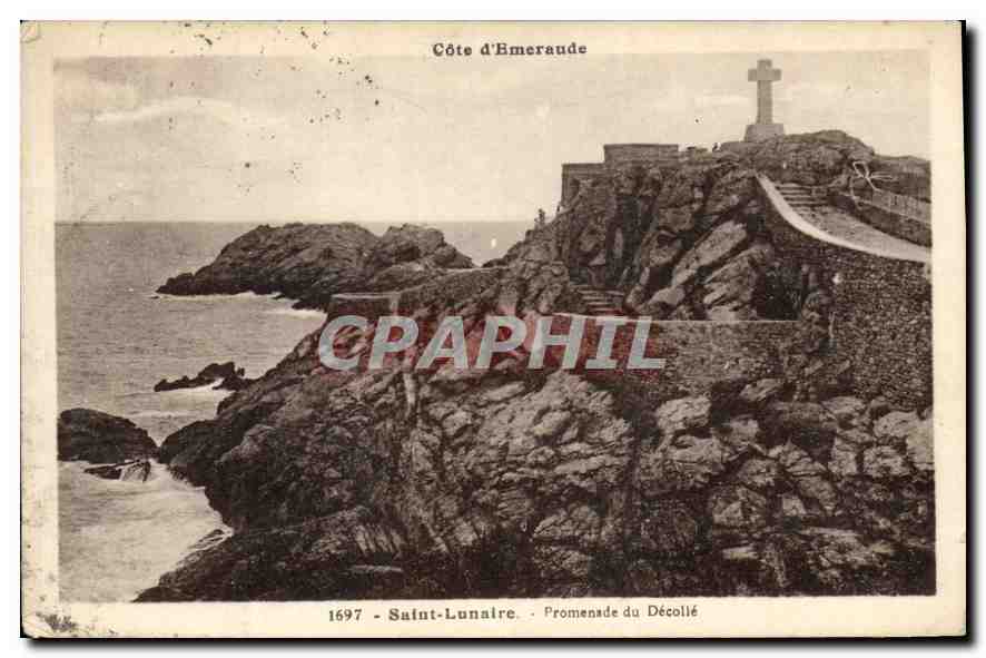CPA Saint Lunaire Promenade du Decolle 