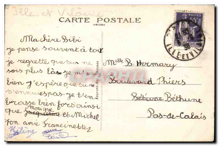 CPA Saint Lunaire Promenade du Decolle  — Verso