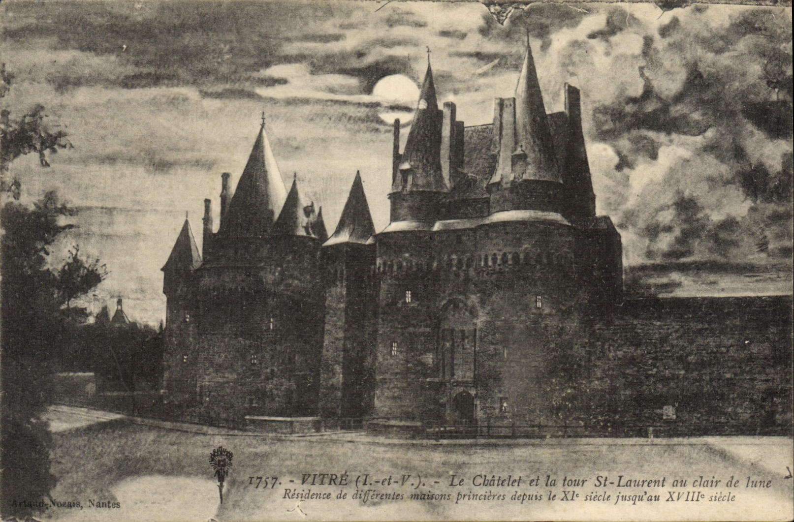 CPA Vitre Le Chatelet et la Tour St Laurent 