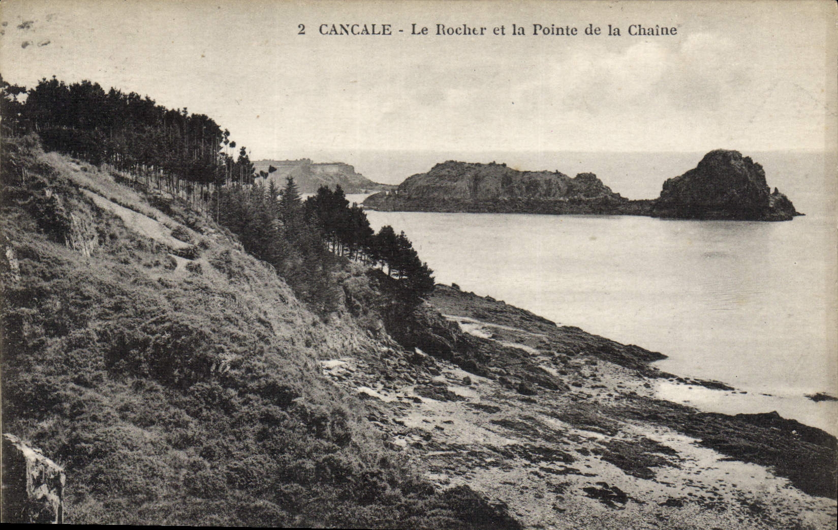 Cancalé - Le Rocher et la Pointe de la Chaine — Édition Au Kintative, Saint-Malo, n°2