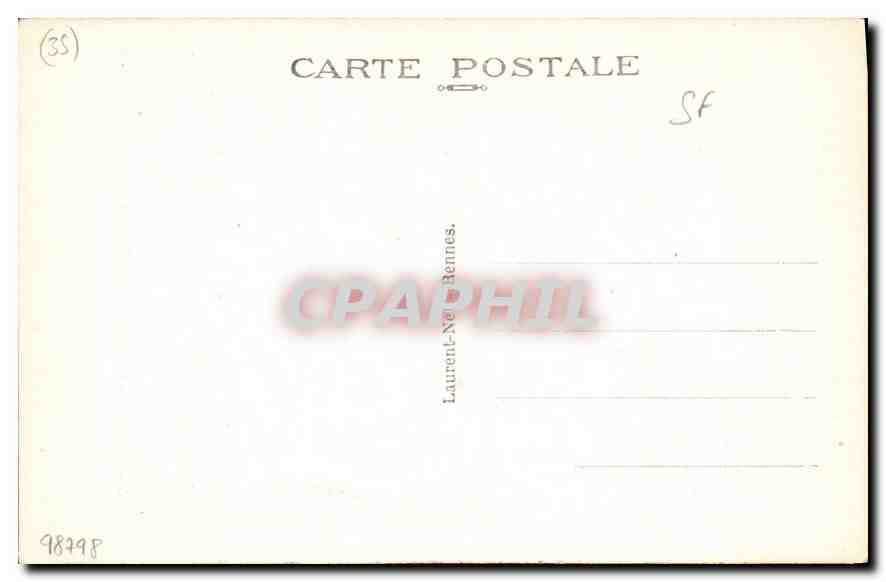 CPA Rennes La Porte Mordelaise ou autrefois Royale  — Rückseite