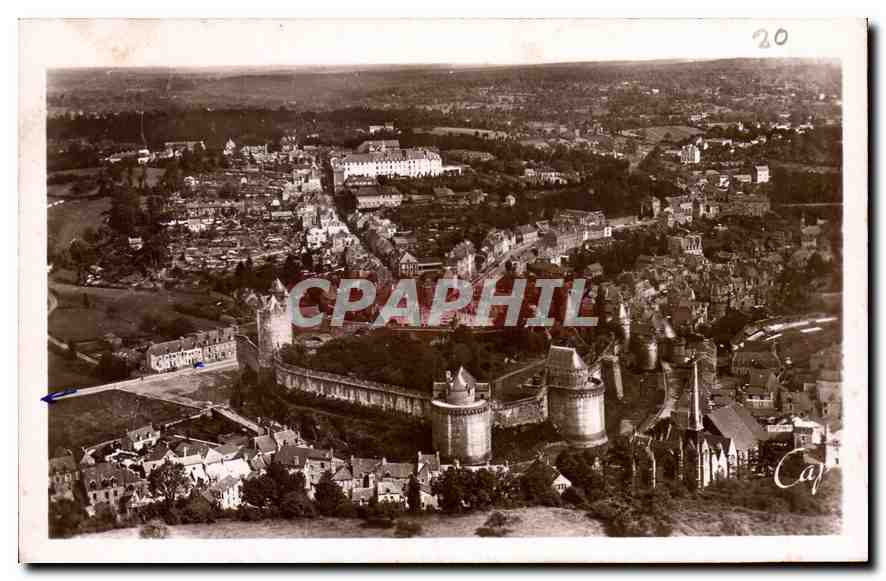 Luftbild von Château-Gaillard — Schloss Château-Gaillard — Verlag Cap, Nr. 20