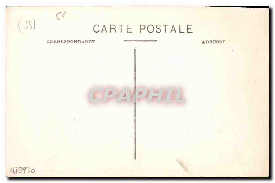 CPA Dinard La Vicomte Sentier des Douaniers Vue sur St Servan  — Verso