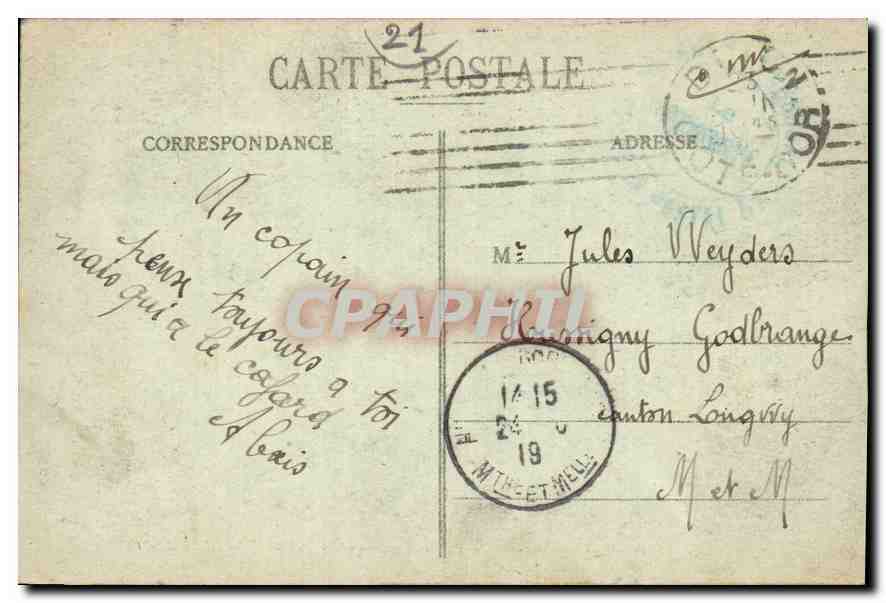 CPA Dijon Tombeau de Philippe le Hardi  — Rückseite