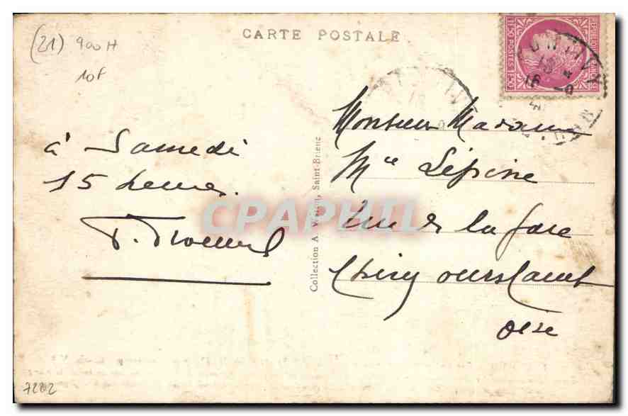 CPA Les six Saints guerisseurs de Notre Dame du Haut pres Moncontour  — Verso