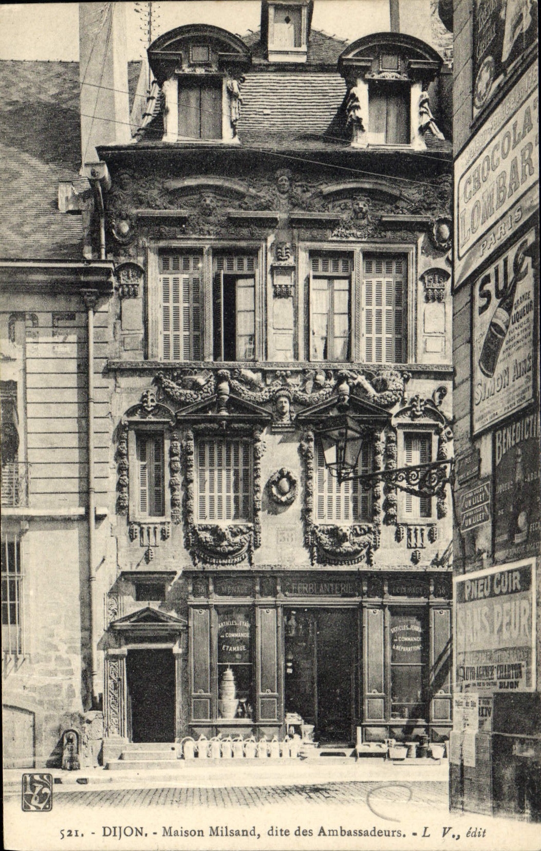 CPA Dijon Maison Milsand dite des Ambassadeurs 