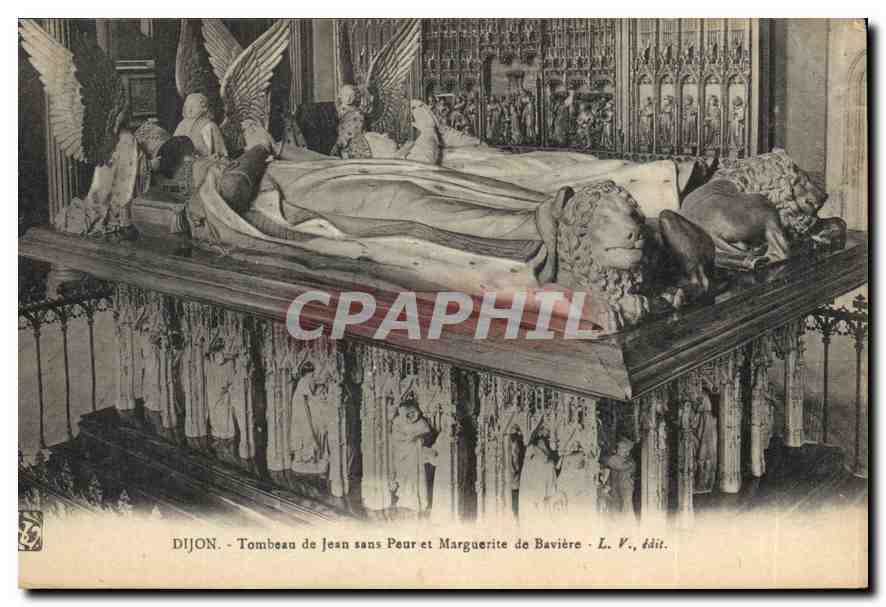 CPA Dijon Tombeau de Jean sans Peur et Marguerite de Baviere 