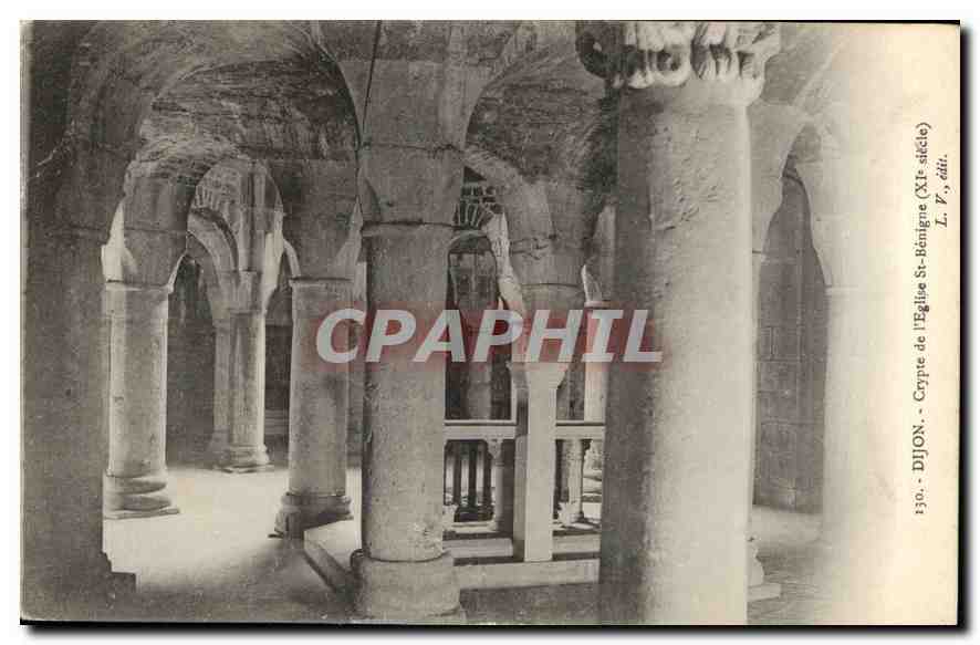 CPA Dijon Crypte de l'Eglise St Benigne 
