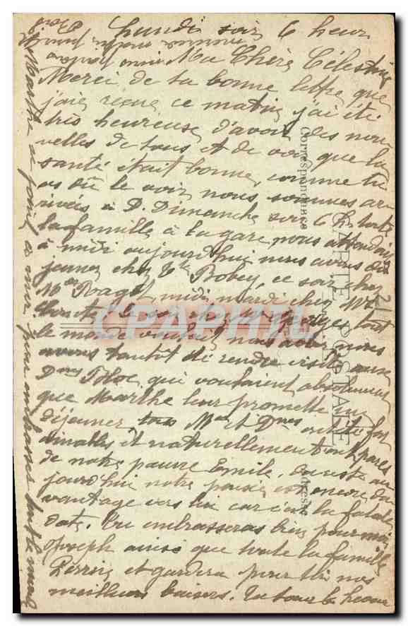 CPA Dijon Vue Generale  — Rückseite