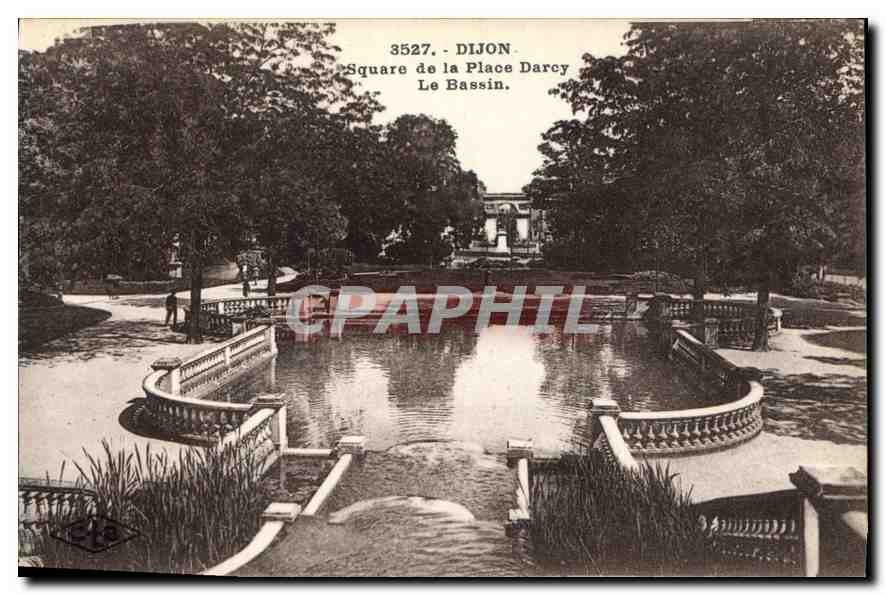 CPA Dijon Square de la Place Darcy Le Bassin 