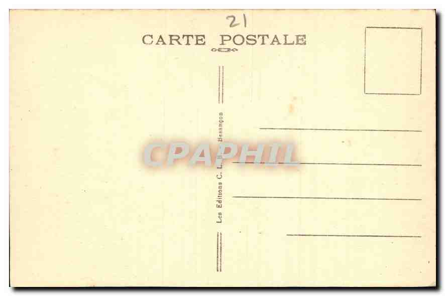 CPA Dijon Hotel de Ville Ancien Palais des Ducs de Bourgogne  — Rückseite