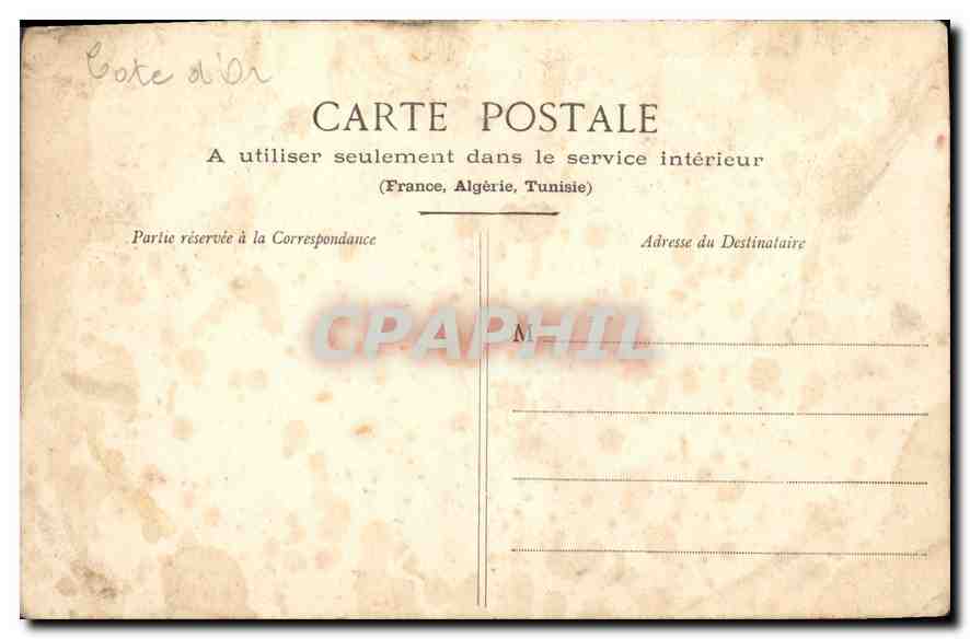 CPA Is sur Tille Groupe scolaire  — Verso