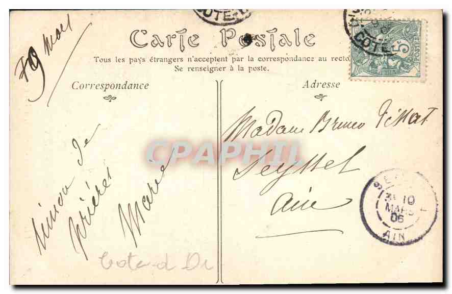 CPA Dijon Abbaye des Chartreux le Puits de Moise  — Rückseite