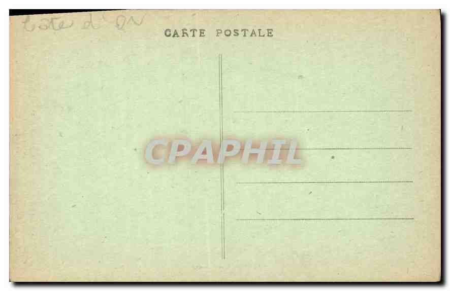 CPA Dijon Portail de l'Hotel de Vogue  — Rückseite