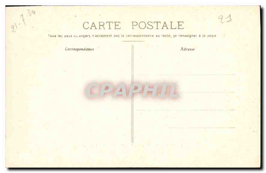 CPA Dijon Eglise Notre Dame Frise et gargouille de la facade — Rückseite