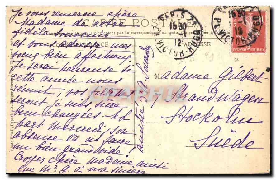 CPA Dijon Le Puits de Moise — Rückseite