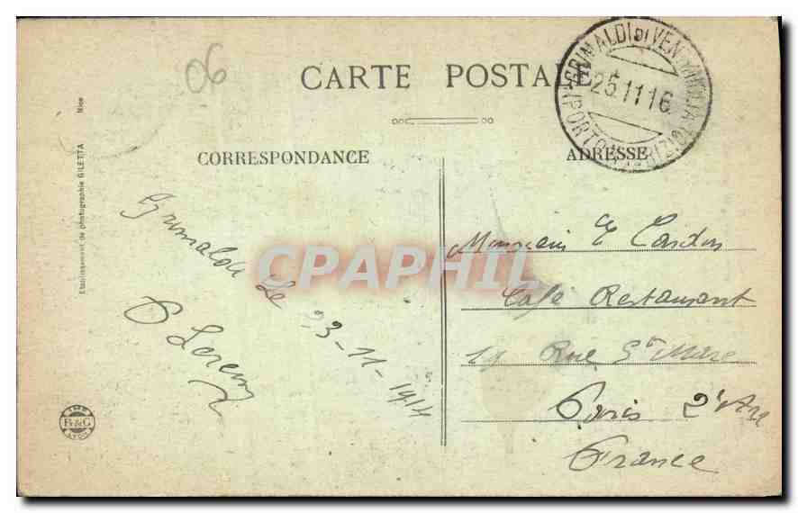Pont Saint-Louis — Frontière entre la France et l'Italie — Éditeur GILETA — Reverso