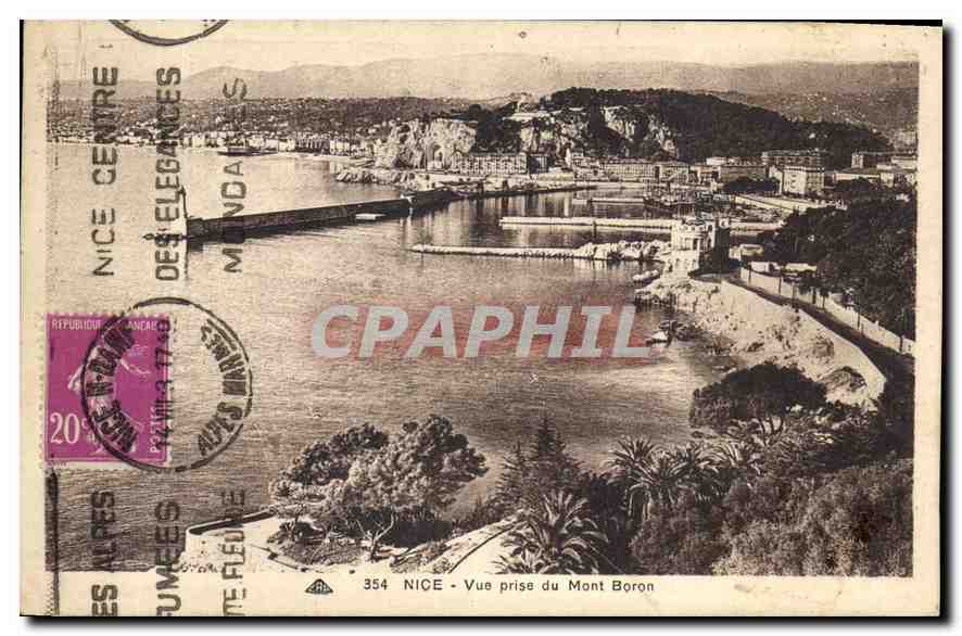 CPA Nice Vue prise du Mont Boron 