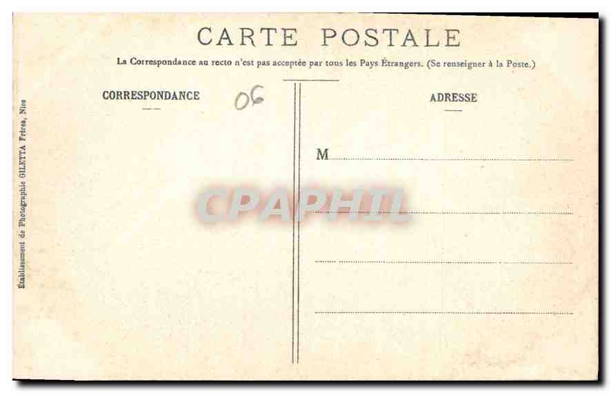 CANNES — Intérieur du vieux Château St Honoré — Collection Aristideus — Verso