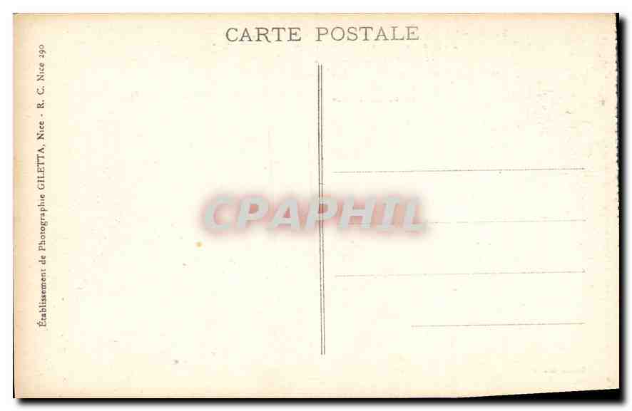 CPA Ligne du Sud de la France AM  — Rückseite