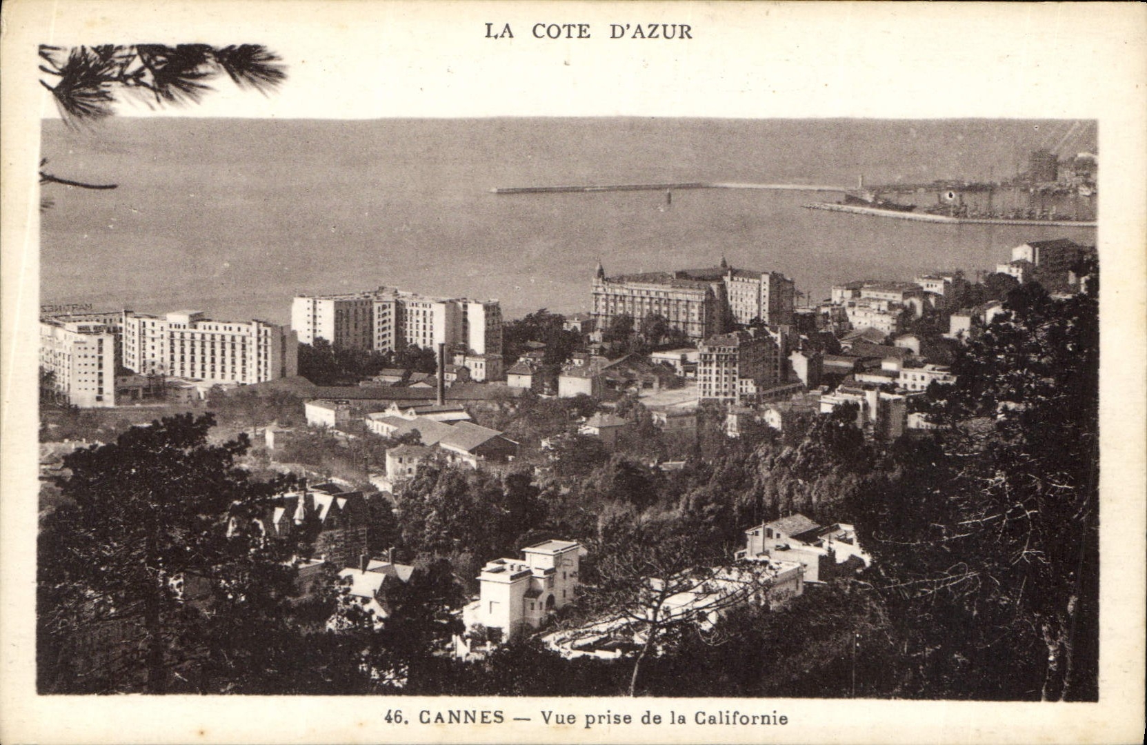 Cannes — Ansicht aus der California — Die Côte d'Azur