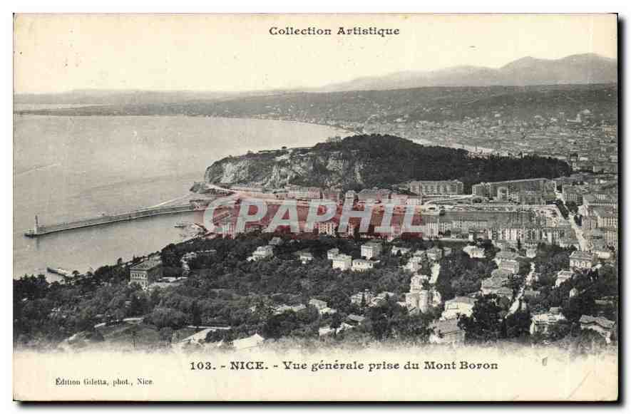 CPA Nice Vue generale prise du Mont Boron 