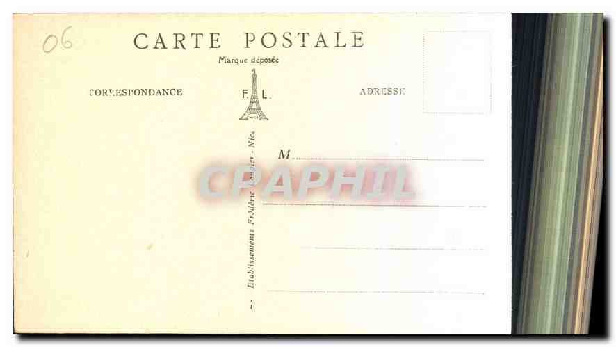 Antibes (A.-M.) — Un coin du Cap au coucher du soleil — FL — Verso